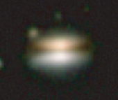 Near-infrared image of the flying saucer disk (2MASSI1628137-243139)
