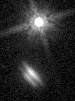 HST/WFPC2 image of the edge-on disk around HK Tau B
